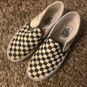 Vans Black & White Checkered Slip-on shoes